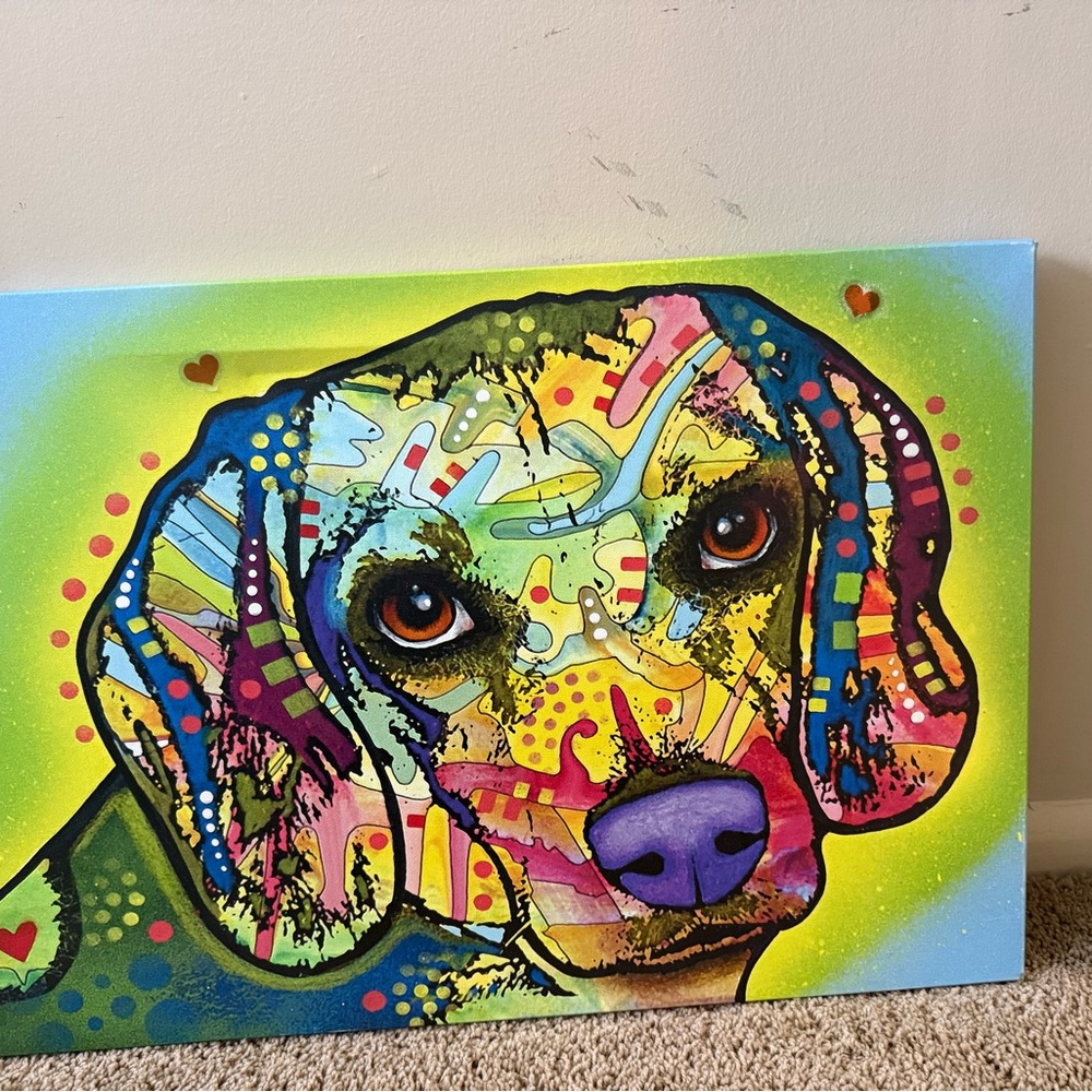 Beagle 
Artist-Dean Russo
Medium-Mixed Media